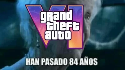 Meme de GTA 6 sobre el lanzamiento que será en 2026