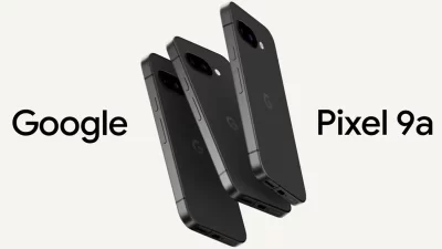 Google Pixel 9a trasera con vista de los lentes de la cámara