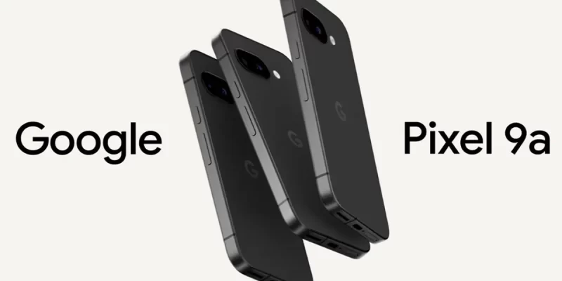 Google Pixel 9a trasera con vista de los lentes de la cámara